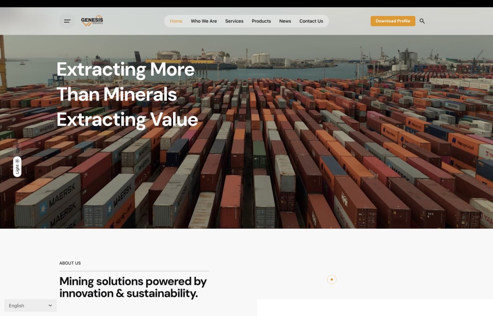 Genesis Mining Company Website