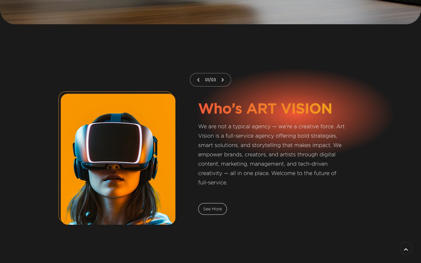 Art Vision Creative Agency Website - 2