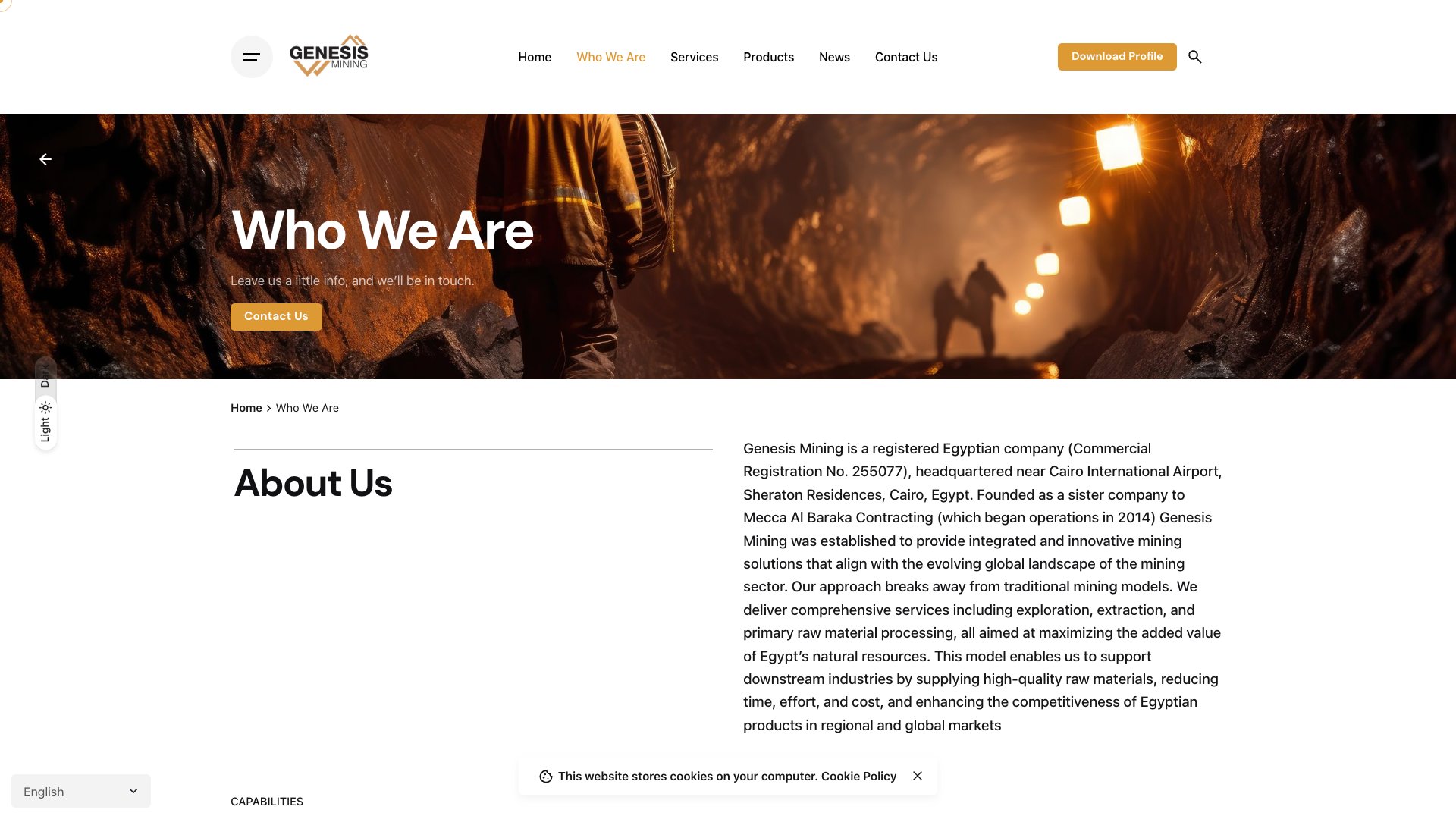 Genesis Mining Company Website - 3